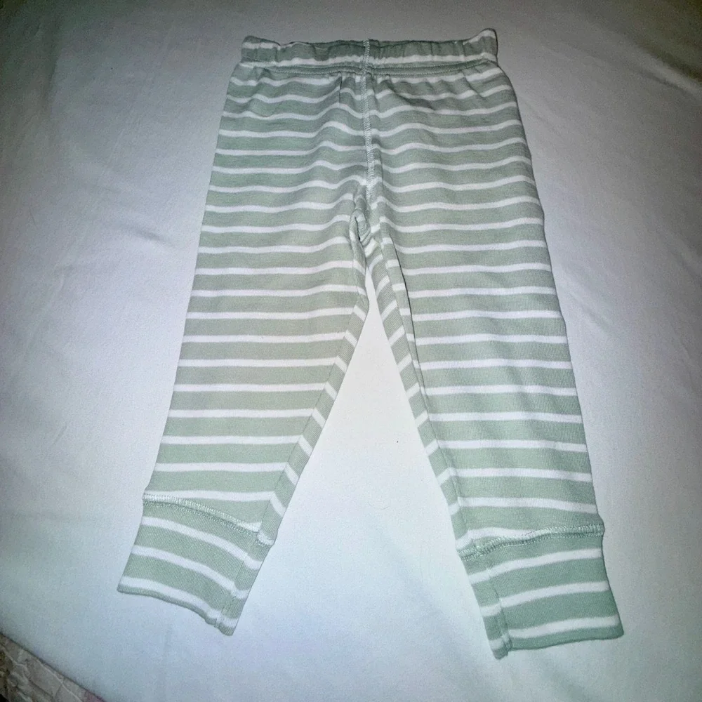 Carter's Child of Mine 3pc Outfit‎ Set 12M Green White NEW Stripes Duck Print